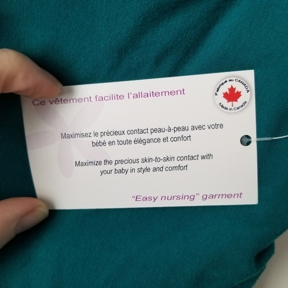 NWT VIJA Design Skin-to-Skin Kangaroo Care and Nursing Top Jade, XS - Picture 9 of 14